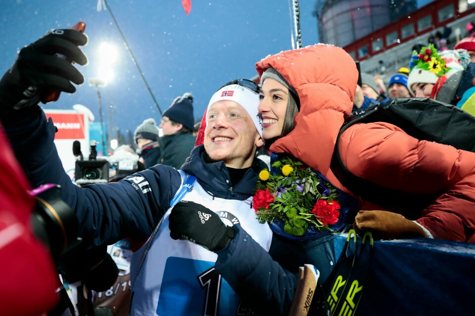 Johannes Thingnes Bø og Hedda Dæhli Bø er blitt tobarnsforeldre.
Foto: Lise Åserud / NTB Johannes Thingnes Bø og Hedda Dæhli Bø er blitt tobarnsforeldre.
Foto: Lise Åserud / NTB