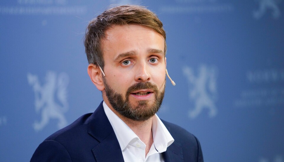 Næringsminister Jan Christian Vestre. Næringsminister Jan Christian Vestre.
