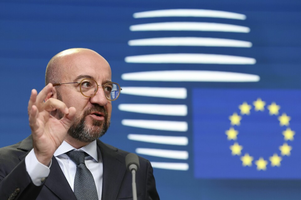 EU-president Charles Michel beskrev mandagens møte med Tyrkias president Recep Tayyip Erdogan som godt. Arkivfoto: EU-president Charles Michel beskrev mandagens møte med Tyrkias president Recep Tayyip Erdogan som godt. Arkivfoto: Geert Vanden Wijngaert / AP / NTB
