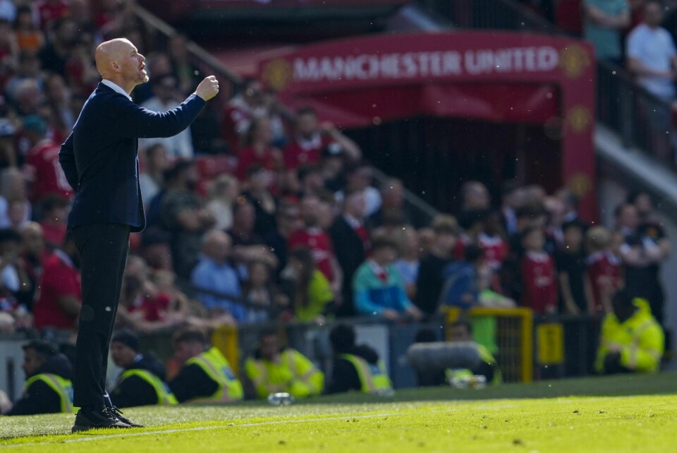 Manchester Uniteds manager Erik ten Hag spiller sesongens første treningskamp på Ullevaal stadion i ettermiddag. Manchester Uniteds manager Erik ten Hag spiller sesongens første treningskamp på Ullevaal stadion i ettermiddag.