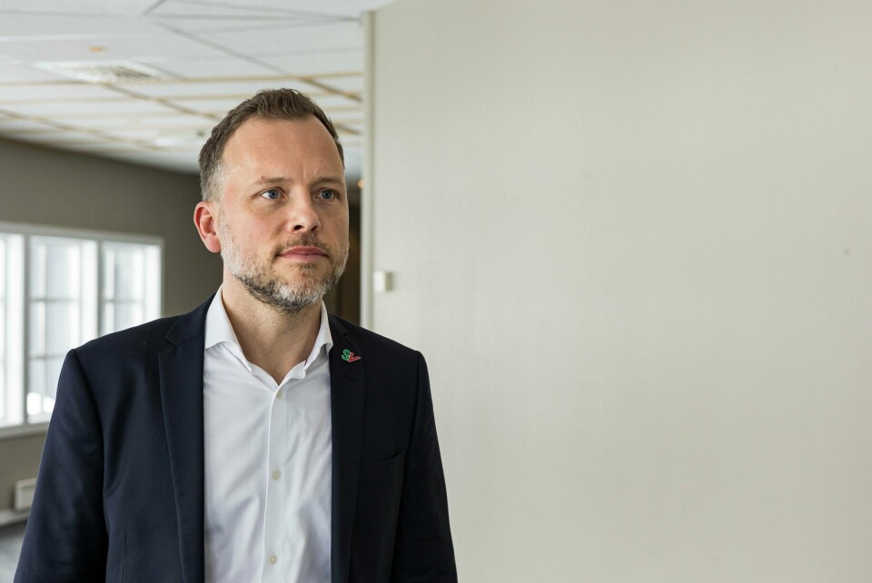 Audun Lysbakken under SVs landsmøte 2023, der han gikk av som partileder. Tidlegare leiar i SV og medlem av kontroll- og konstitusjonskomiteen på Stortinget, Audun Lysbakken,Foto: Alf Simensen / NTB / NPK