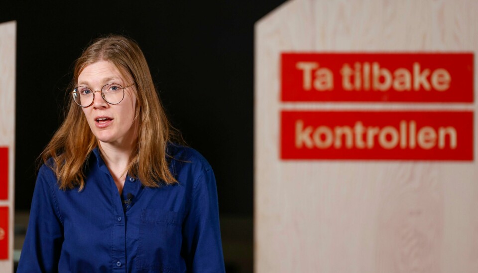 Marie Sneve Martinussen holdt leders tale til Rødts landsstyre mandag. Marie Sneve Martinussen holdt leders tale til Rødts landsstyre mandag. Foto: Frederik Ringnes / NTB