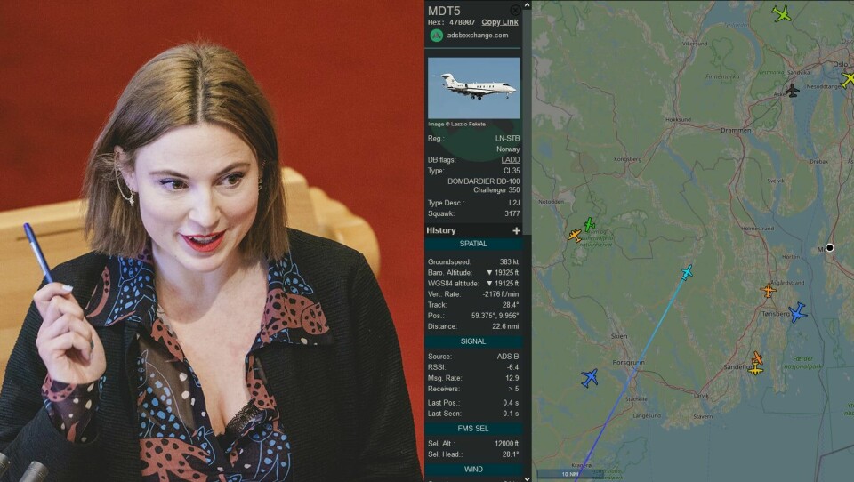 Stortingspolitiker Sofie Marhaug (Rødt) vil at nordmenns bruk av privatfly skal kartlegges, for å synliggjøre hvor dårlig det er for klimaet. Det endelige målet til partiet er å forby ordinær bruk av privatfly. Stortingspolitiker Sofie Marhaug (Rødt) vil at nordmenns bruk av privatfly skal kartlegges, for å synliggjøre hvor dårlig det er for klimaet. Det endelige målet til partiet er å forby ordinær bruk av privatfly.