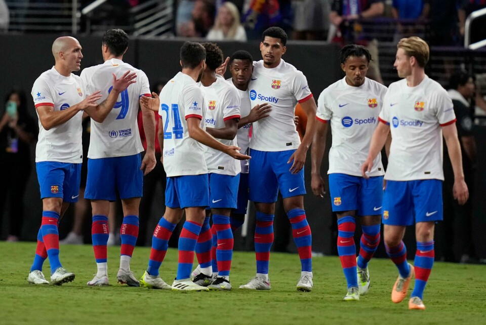 Ansu Fati ble matchvinner i treningskampen mot Milan i USA onsdag. Ansu Fati ble matchvinner i treningskampen mot Milan i USA onsdag. Foto: John Locher / AP Photo / NTB