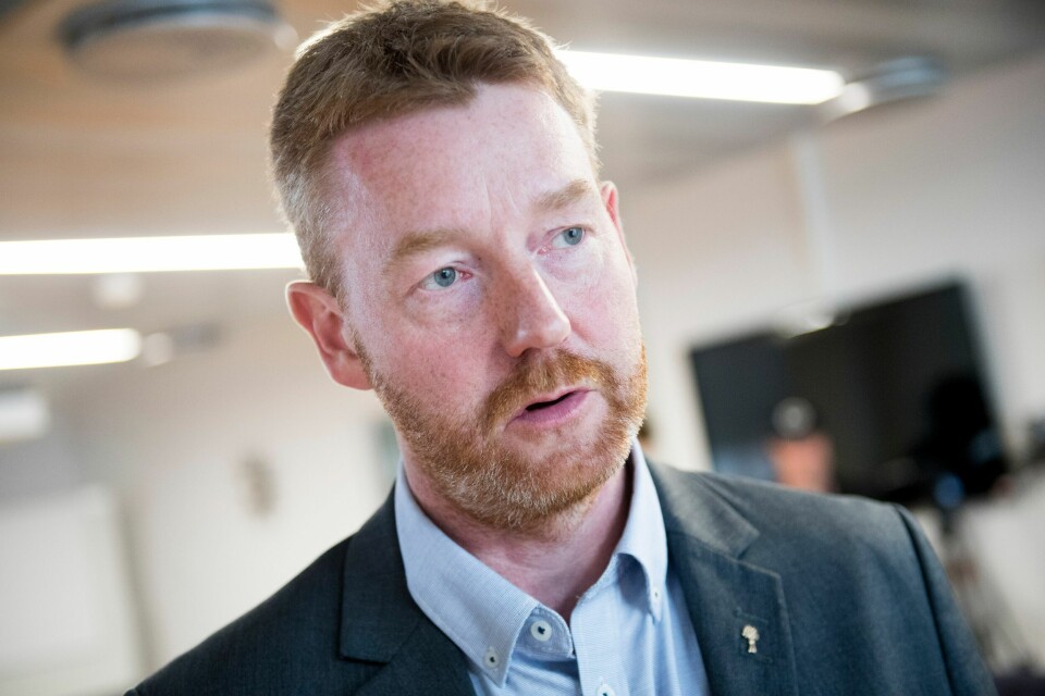 Leder i Norges Bondelag, Bjørn Gimming, ser fram til å samarbeide med den nye landbruksministeren Geir Pollestad. Gimming har vore første nestleiar i Bondelaget sidan 2016, men vart vald til leiar på årsmøtet i organisasjonen torsdag. Arkivfoto: Jon Olav Nesvold / NTB / NPK