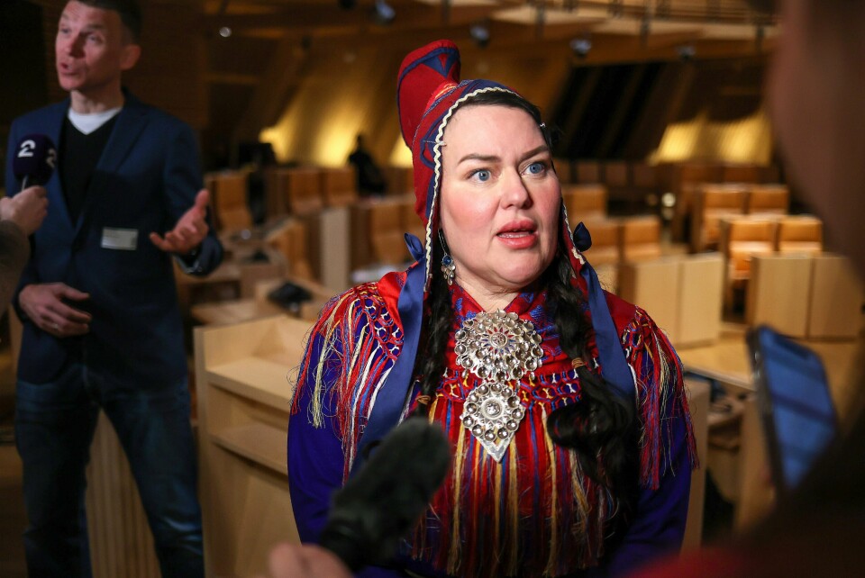 Sametingspresident Silje Karine Muotka kaller regjeringens beslutning om elektrifisering av Melkøya for «rystende». Sametingspresident Silje Karine Muotka kaller regjeringens beslutning om elektrifisering av Melkøya for «rystende».