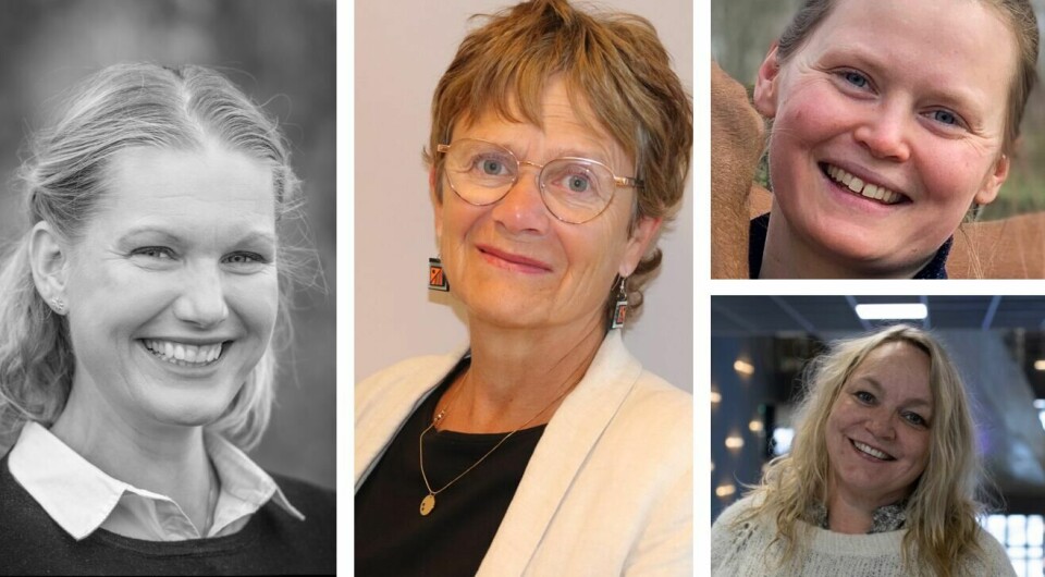 Fra venstre: Solfrid Bratland-Sanda, Frøydis Lislevatn., Tina R. Johansen og Trine Langaas. Kvinner