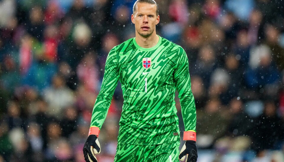 Norges målvakt Ørjan Nyland under privatlandskampen i fotball mellom Norge og Slovakia på Ullevaal stadion. Norges målvakt Ørjan Nyland under privatlandskampen i fotball mellom Norge og Slovakia på Ullevaal stadion.Foto: Fredrik Varfjell / NTB