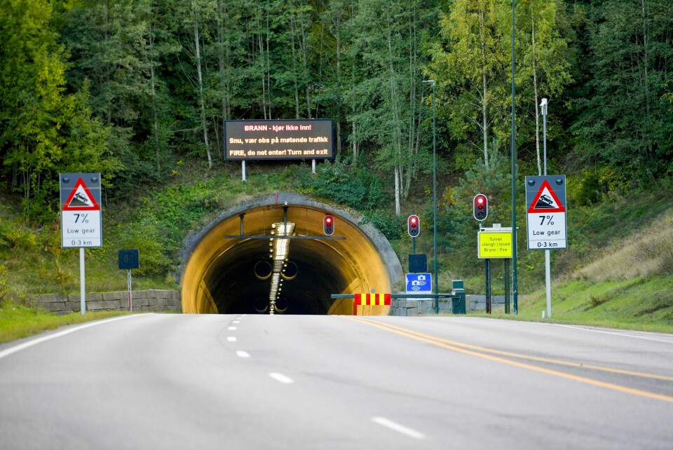 Det har vært mange stengninger av Oslofjordtunnelen. Med en ny tunnel regner en med at stabiliteten i tunnelen blir vesentlig bedre. Oslofjordtunnelen settes på vent i forslaget til nytt statsbudsjett. Foto: Annika Byrde / NTB