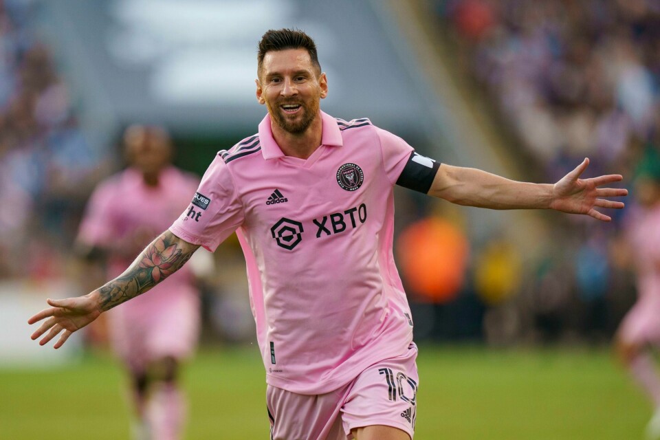 Messi skal jakte sitt tiende mål for Miami Inter i finalen i Leagues Cup lørdag. Messi skal jakte sitt tiende mål for Miami Inter i finalen i Leagues Cup lørdag. Foto: Chris Szagola / AP / NTB