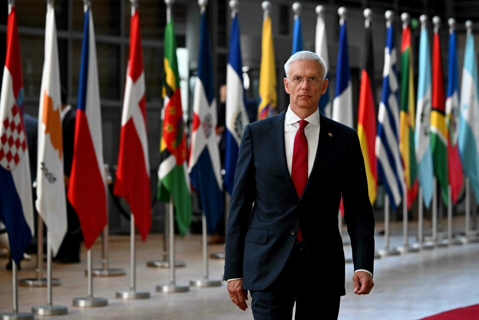 Latvias statsminister, Krisjanis Karins, har gått av. Her er han avbildet i Brussel i våres. Latvias statsminister, Krisjanis Karins, har gått av. Her er han avbildet i Brussel i våres.