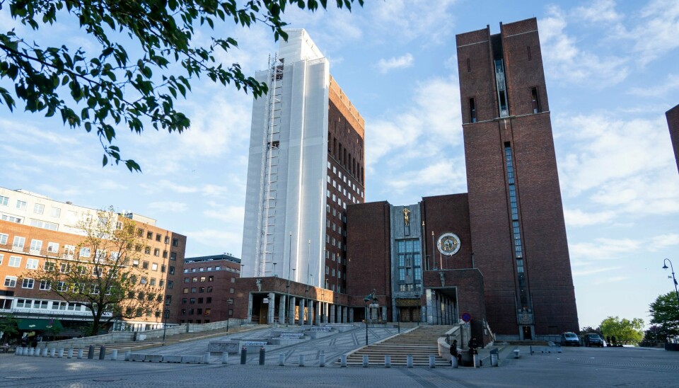 Oslo Rådhus. Oslo kommune er også rammet. Foto: Heiko Junge / NTB