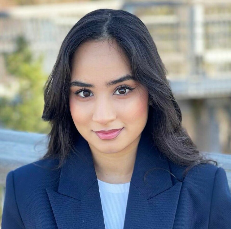 Arina Aamir er bystyrekandidat på 14.-plass for Oslo Høyre. Arina Aamir