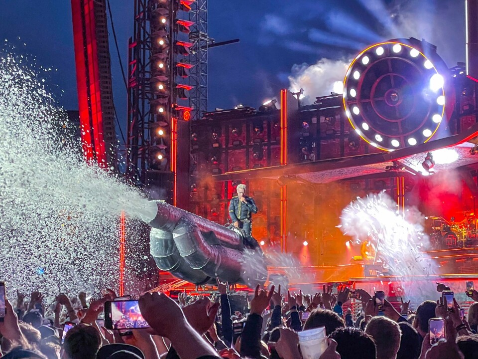 Rammstein under en konsert på Bjerke travbane i 2022. Rammstein under en konsert på Bjerke travbane i 2022. Arkivfoto: Lise Åserud / NTB