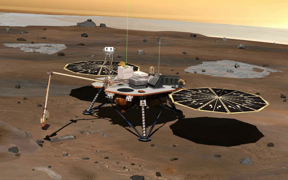Nasa-sonden Phoenix (bildet) landet på Mars i 2008. Nå har forskere ved hjelp av datasimulering regnet ut hvor mange mennesker som trengs for å etablere en koloni på planeten. Nasa-sonden Phoenix (bildet) landet på Mars i 2008. Nå har forskere ved hjelp av datasimulering regnet ut hvor mange mennesker som trengs for å etablere en koloni på planeten. Illustrasjon: Nasa / JPL / NTB