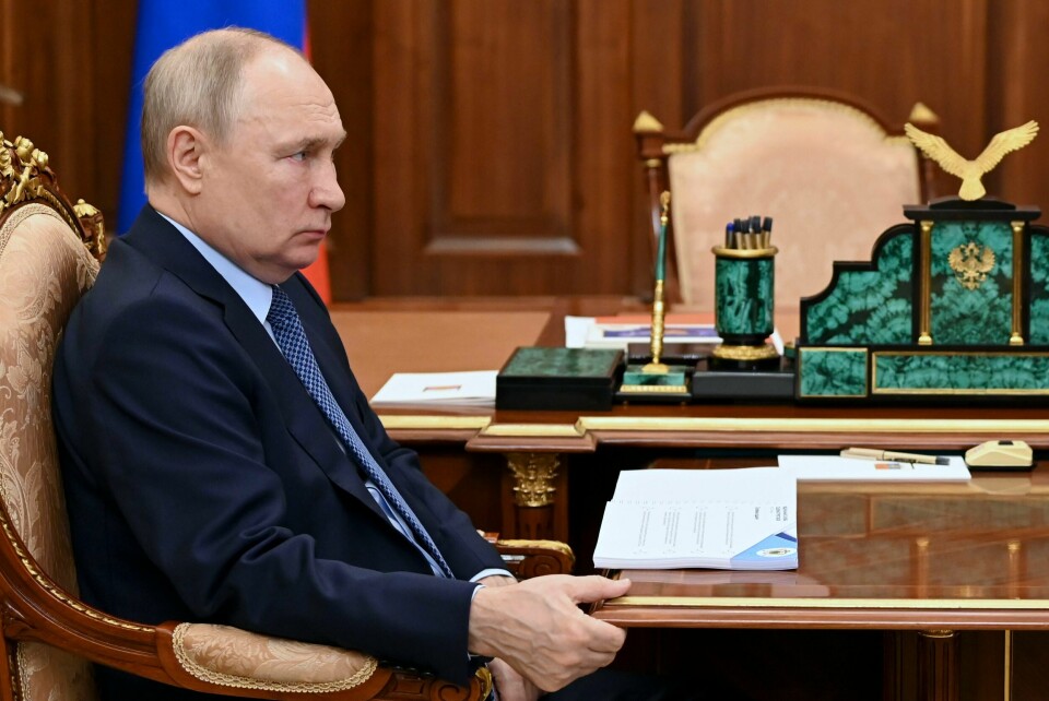 Russland-president Vladimir Putin tar mandag i mot sin tyrkiske kollega Recep Tayyip Erdogan i feriebyen Sotsji ved Svartehavet. Arkivfoto: Vladimir Putin tar mandag i mot sin tyrkiske kollega Receå tayyip Erdogan i feriebyen Sotsji ved Svartehavet. Arkivfoto: Aleksander Kazakov / Sputnik / Kreml / AP / NTB