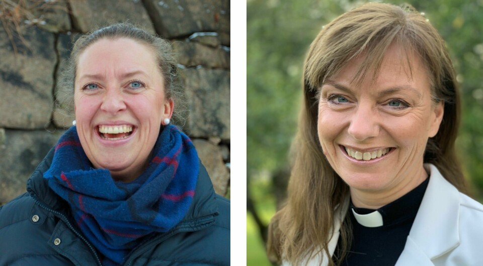 Anne Marthe Olaussen (til venstre) og Hege Fagermoen, begge i Den norske kirke Fredrikstad. Anne Marthe Olaussen (til venstre) og Hege Fagermoen, begge i Den norske kirke Fredrikstad.