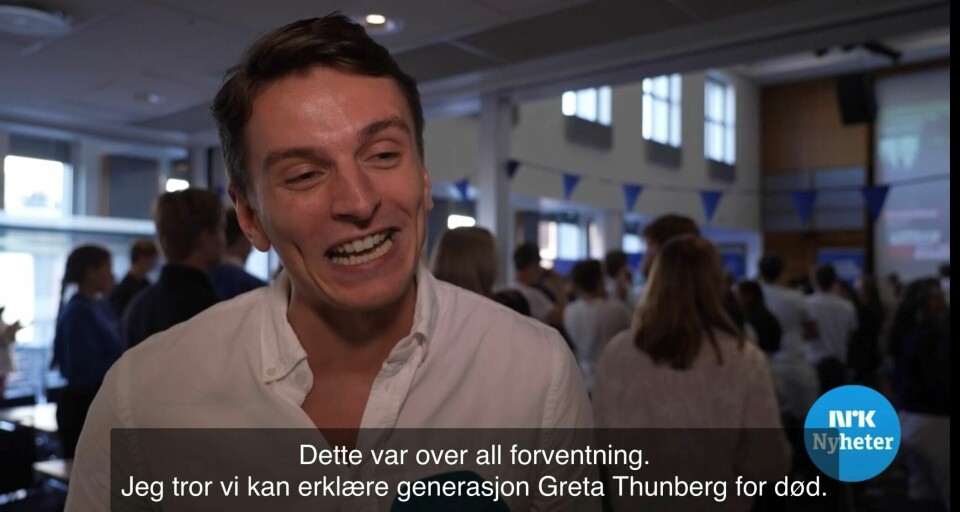 Ola Svenneby under intervjuet med NRK Dagsrevyen tirsdag. Ola Svenneby under intervjuet med NRK Dagsrevyen tirsdag.