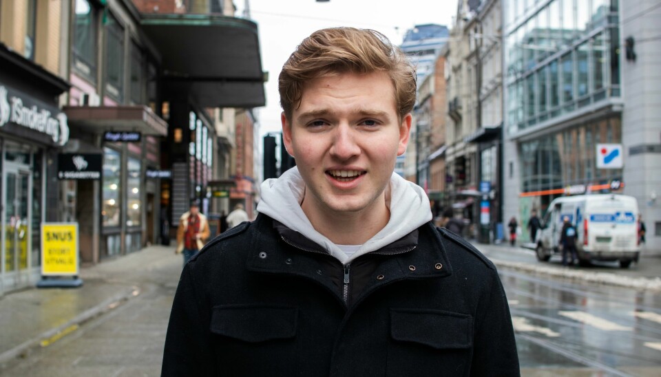 Emre Gjul-Jensrud er leder av AUF i Oslo. Gjul-Jensrud i Oslo-gater