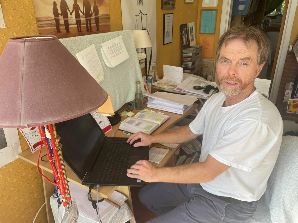 Knut Hallvard Tufte bor i i et av Norges rikeste områder, men er selv sosialklient. Knut Hallvard