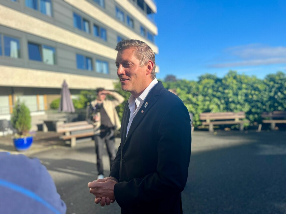 Dag Mossige, gruppeleder i Stavanger Arbeiderparti. Støre besøk stavanger husassistent valgkamp sag mossige