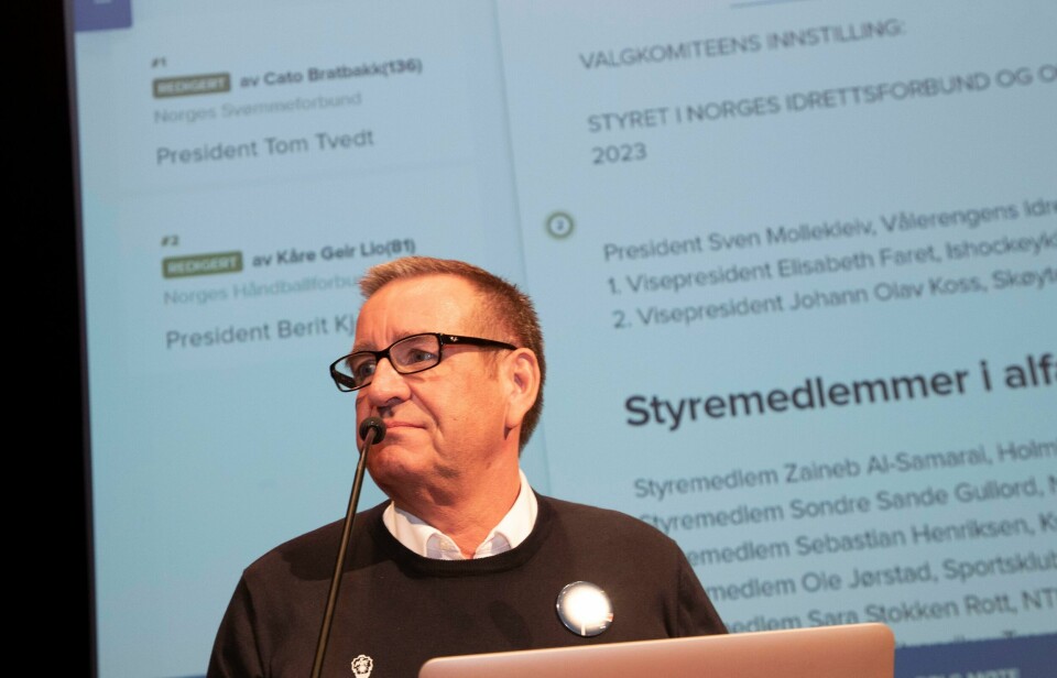 Svømmepresident Cato Bratbakk er skuffet over åpningen for russere og belarusere i internasjonale svømmestevner.
Arkivfoto: Geir Olsen / NTB Cato Bratbakk i Norges Svømmeforbund vil utestengte russere. Foto: Geir Olsen / NTB