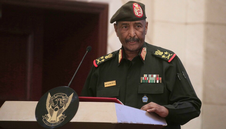 General Abdel-Fattah Burhan leder regjeringshæren, som siden 15. april har vært i full krig med RSF-militsen i Sudan. Sudans øverste leder Abdel Fattah al-Burhan. Foto: Marwan Ali / AP / NTB