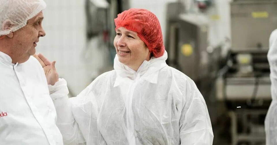 Forbundsleder Anne Berit Aker Hansen i NNN vil at ansatte i belastende yrker skal bli bedre ivaretatt. Bildet er tatt i forbindelse med et bedriftsbesøk hos Orkla. Forbundsleder Anne Berit Aker Hansen i NNN vil at ansatte i belastende yrker skal bli bedre ivaretatt. Bildet er tatt i forbindelse med et bedriftsbesøk hos Orkla.