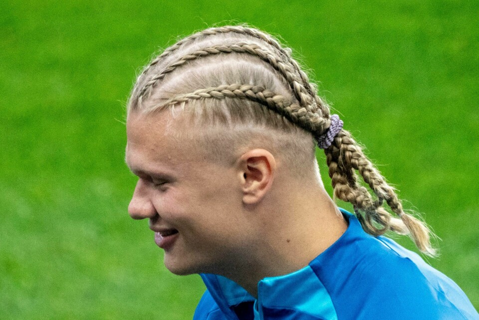 Erling Haaland i aksjon på mandages trening på Ullevaal. Erling Haaland i aksjon på mandages trening på Ullevaal.
