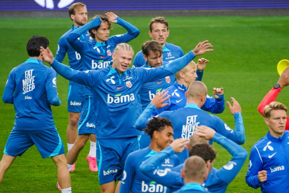 Erling Braut Haaland naturlig midtpunkt på Ullevaal. Erling Braut Haaland naturlig midtpunkt på Ullevaal.