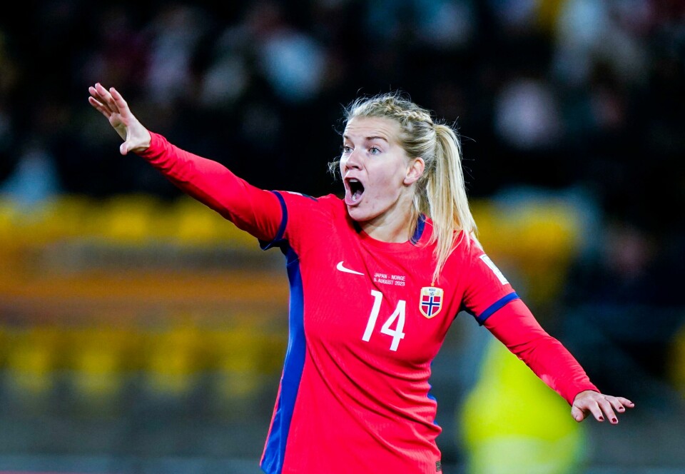 Ada Stolsmo Hegerberg i aksjon i VM. Nå må hun pleie en skade. Ada Stolsmo Hegerberg i aksjon i VM. Nå må hun pleie en skade.