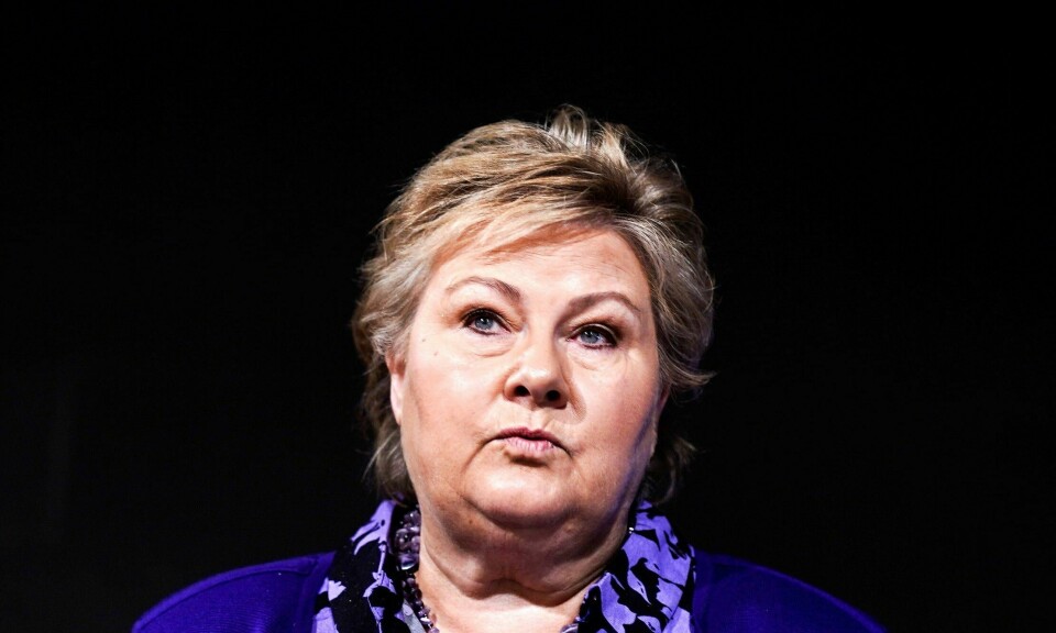Erna Solberg orienterer om ektemannens aksjehandel. Erna Solberg holder orientere om ektemannens aksjehandelOslo 20230915. Høyre-leder Erna Solberg inviterer til pressekonferanse fredag morgen for å orientere om ektemannen Sindre Finnes aksjehandel i årene hun var statsminister. Foto: Heiko Junge / NTB