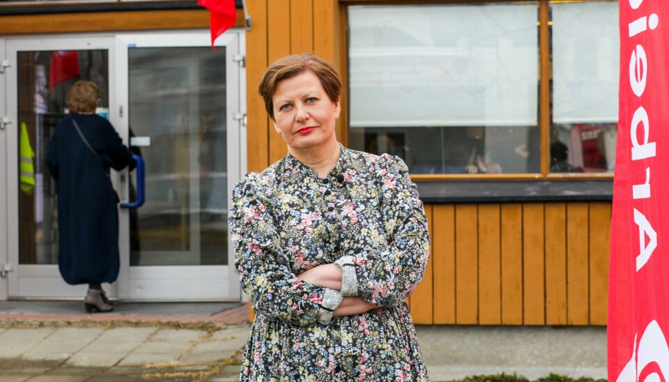 Helga Pedersen har vært ordfører i Tana i fire år, men nå ser hennes tid ut til å være over. Foto: Iris Egilsdatter / NTB Tana-ordfører Helga Pedersen (Ap) fotografert 1. mai.Foto: Håkon Mosvold Larsen / NTB