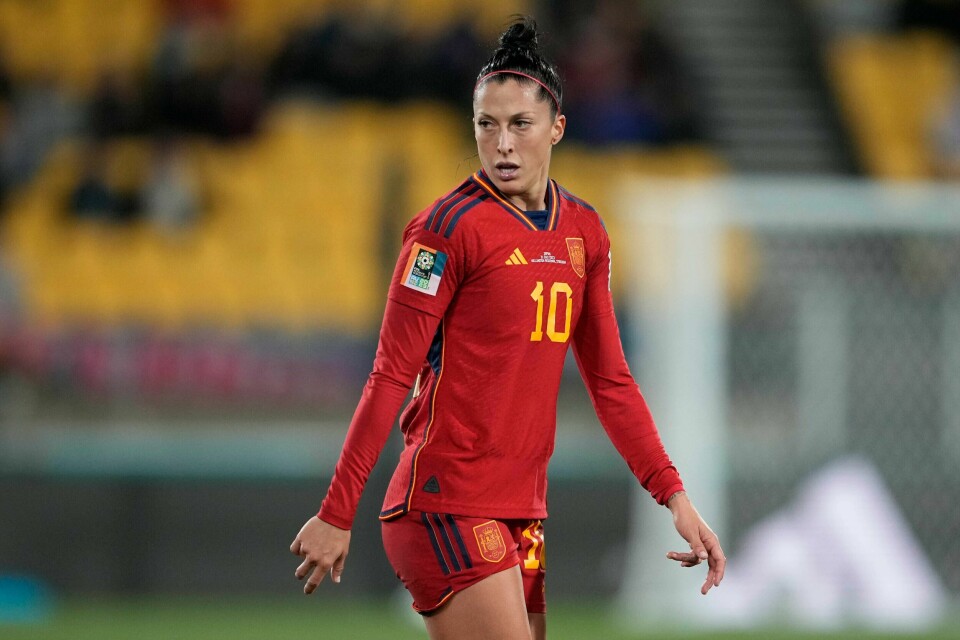 Jennifer Hermoso er svært misfornøyd med Det spanske fotballforbundet. Jennifer Hermoso er i sentrum av den pågående konflikten med Spanias fotballpresident Luis Rubiales. Foto: John Cowpland, File / AP / NTB