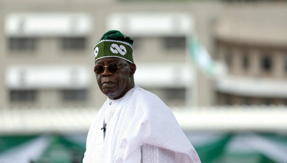 Nigeria's president, Bola Tinubu. Minst 34 mennesker mistet livet da et ulovlig drivstoffdepot eksploderte sør i landet lørdag. Nigeria's president, Bola Tinubu.