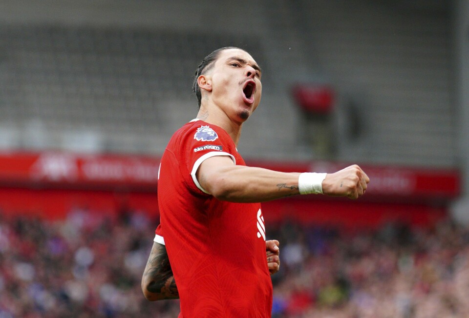 Darwin Núñez ble matchvinner for Liverpool. Darwin Núñez ble matchvinner for Liverpool. Foto: Peter Byrne / PA via AP / NTB
