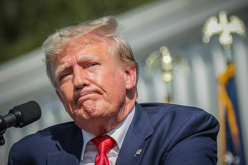 Ekspresident Donald Trump kjemper også for å få de streikende bilarbeidernes støtte i USA. Tidligere president Donald Trump gjorde seg skyldig i bedrageri ved å gjentatte ganger lyve om verdien av eiendommer og eiendeler, slo en dommer i New York fast tirsdag. Foto: Artie Walker Jr. / AP / NTB