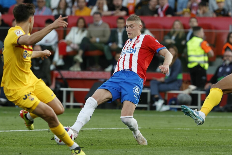 Artem Dovbyk jaktet Alexander Sørloth på toppscorerlisten fredag. Artem Dovbyk jaktet Alexander Sørloth på toppscorerlisten fredag. Foto: Joan Monfort / AP / NTB
