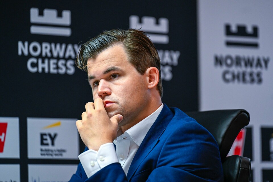 Magnus Carlsen er i aksjon i Norway Chess. Magnus Carlsen er i aksjon i Norway Chess.Foto: Carina Johansen / NTB