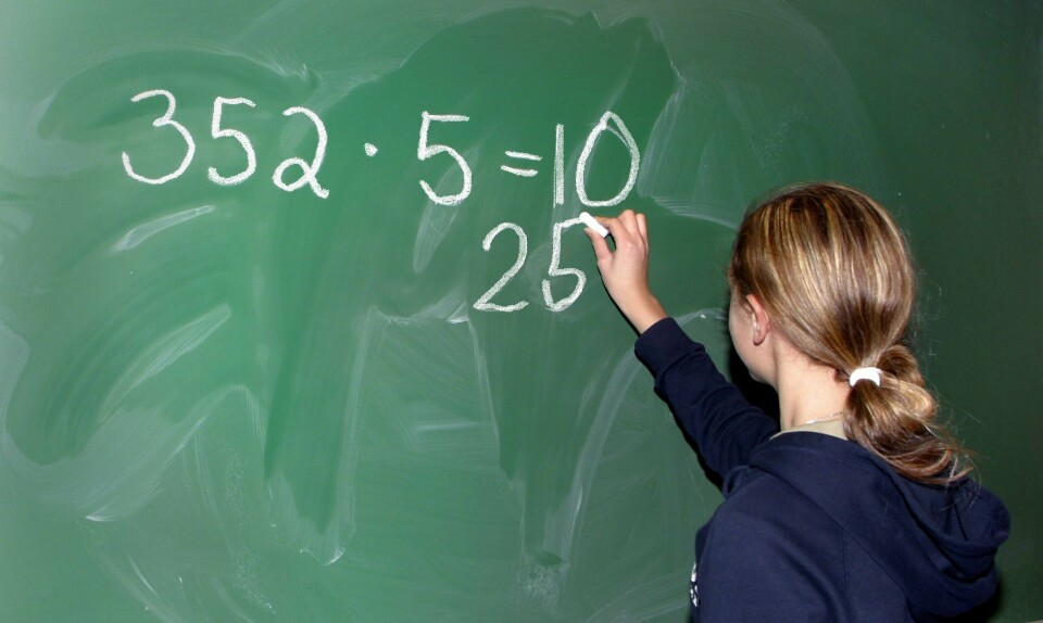 PISA: Norske 5.-klassinger er best i Norden på matematikk, viste den internasjonale elevundersøkelsen TIMSS som ble presentert i november. Men i ungdomsskolen og på videregående sliter norske elever fortsatt med realfagene. FOTO: NTB SCANPIX