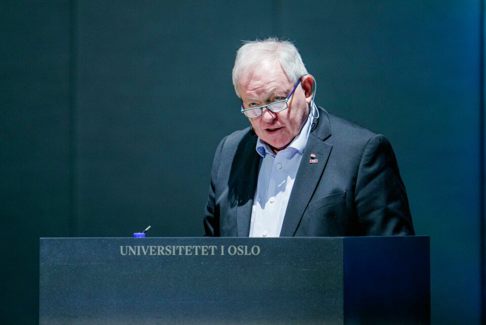 Konstituert idrettspresident Arne Bård Dalhaug kritiserer regjeringen for løftebrudd og manglende ambisjoner for bygging av idrettsanlegg. Konstituert idrettspresident Arne Bård Dalhaug sier at det i lys av dommen mot Anders Besseberg vil være naturlig å vurdere hans æresmedlemskap i NIF. Foto: Stian Lysberg Solum / NTB