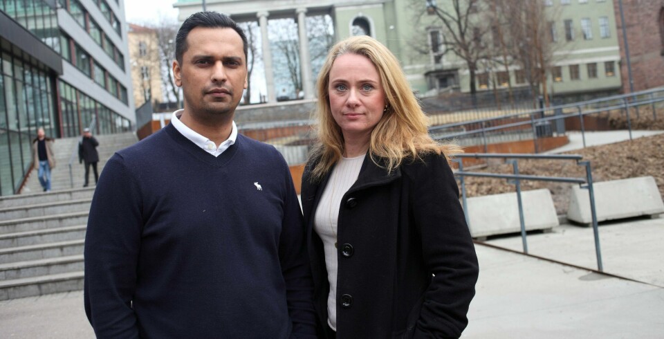 – Regjeringen gjør en mye bedre jobb enn SV noensinne gjorde, sier Mudassar Kapur (Høyre). Arbeidsminister Anniken Hauglie ber SV gå stille i dørene.