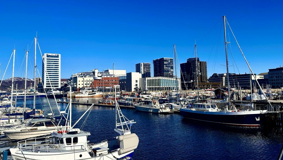 Bodø er sted for en stor forskningskonferanse. Bodø viser seg fra sin lekreste side i sola.