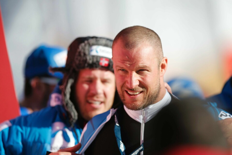 Aksel Lund Svindal og Kjetil jansrud (bak).