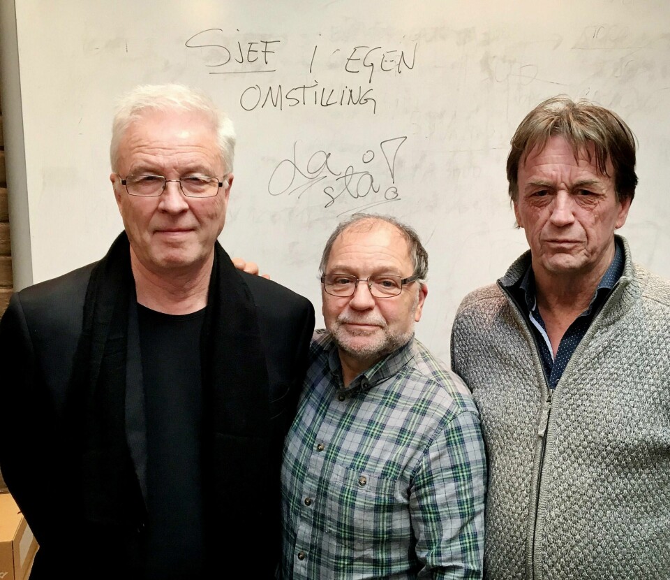 Selvhjelpere: Arne Klyve, Trond Hofvind og Jon Severud avkler makspråket i sin nye bok «Skikk og bruk for underklassen».