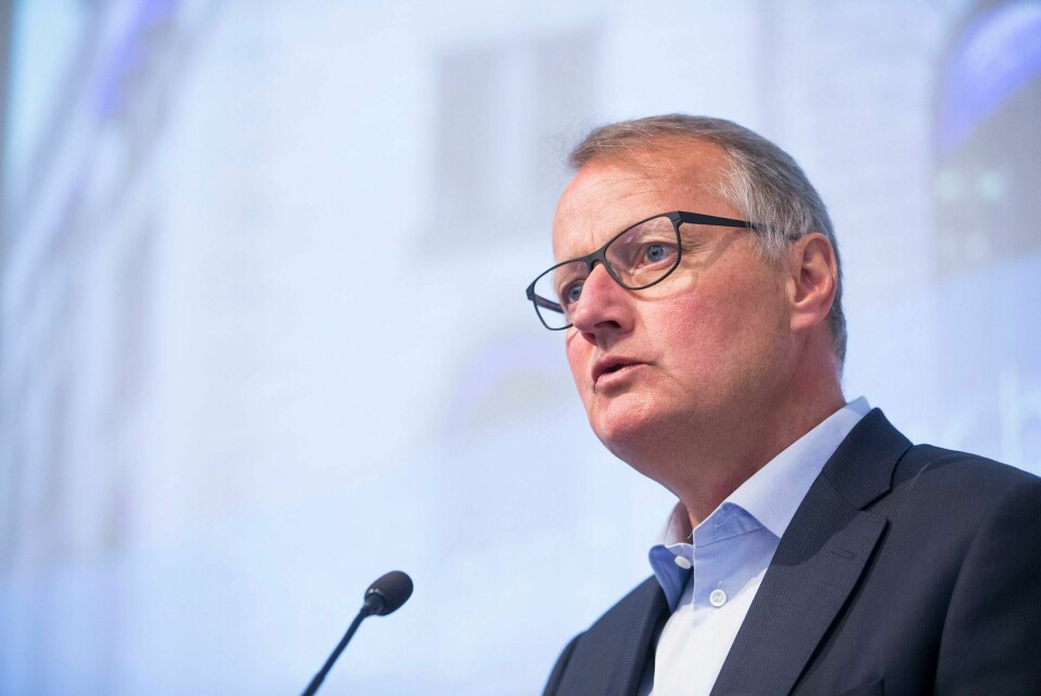 DNB-konsernsjef Rune Bjerke er forberedt på at antallet ansatte blir halvert i løpet av fem år. Foto: Håkon Mosvold Larsen / NTB scanpix