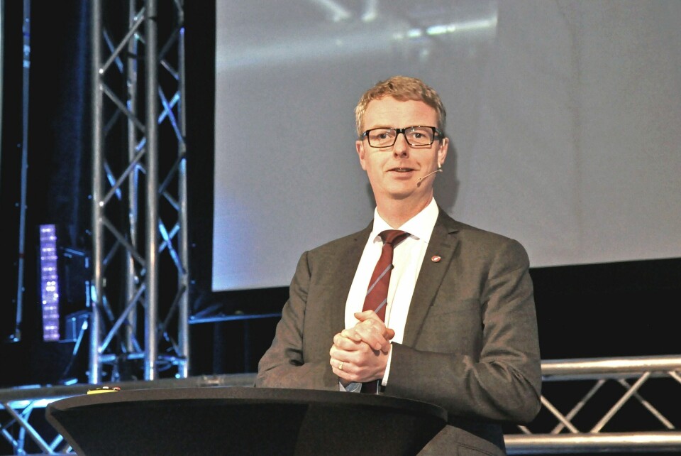 Oljeminister Terje Søviknes (Frp) er optimistisk med tanke på framtiden til norsk industri. Mandag deltok han på en stor konferanse i Stavanger. FOTO: PER THIME