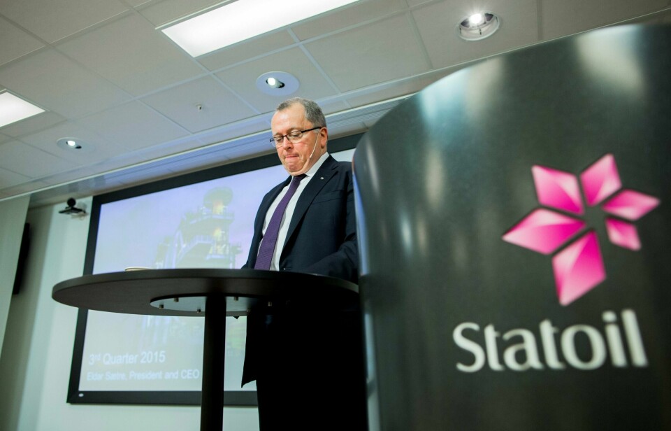 Eldar Sætre, konsernsjef i Statoil. Foto: Vegard Wivestad Grøtt / NTB scanpix