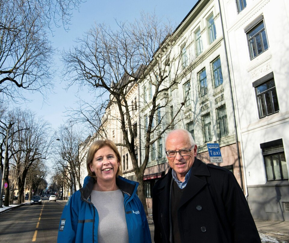 BYGDØY ALLÉ: Frp-politiker Camilla Wilhelmsen og leder av Skarpsno, Gimle og Frogner vel, Audun Engh, ønsker å bevare kastanjetrærne i Bygdøy allé.