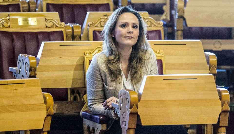 Kulturminister Linda Hofstad Helleland (H), som la ny kulturnæringssatsing til hjembyen Trondheim.